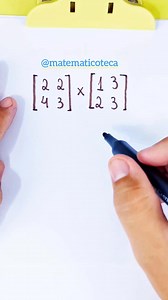 Multiplicação de Matrizes #matemática | Matemático TECA