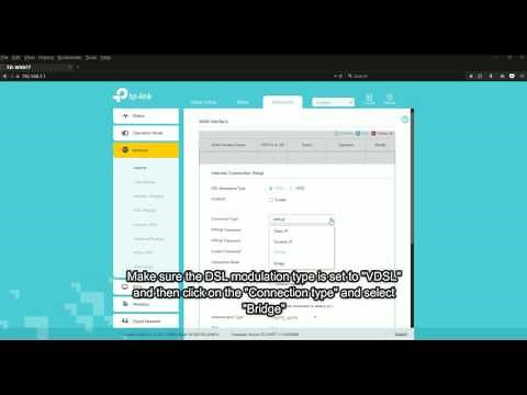 How to put the TP Link TD-W9977 into "Bridge mode"