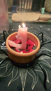 My Pink Full Moon candle manifestation ritual. I also finished a spell I started at the New Moon. Set out my crystals to charge and water. Practiced some much needed divination(oracle/runes). Blessed full moon all. | Witchy Aesthetic