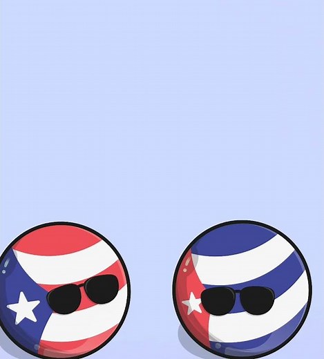 Puerto rico dances with Cuba #countryballs (REUPLOAD)