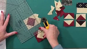 Easy "flying geese" which is Option 3 of the Square in a Square technique - www.squareinasquare.com/pack1 | Square in a Square quilting