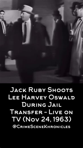 On November 24, 1963, two days after President John F-Kennedy's assassination, ON? Jack Ruby tatally shoots Lee Harvey Oswald while he is being transferred in Dallas. The 3) shocking event unfolded live on television, ensuring Oswald would never stand trial #History #KennedyAssassination #JackRuby #LeeHarveyOswald #OnThisDay