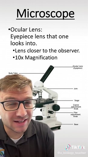 Ocular vs Objective Lens #microscope #biology #apbiology #science #ocularlens #objecticelens #greenscreen