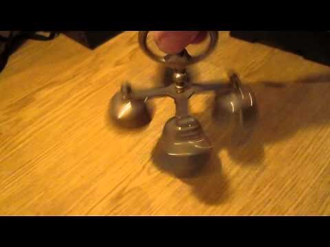 5-Bell Brass Catholic Church Mass Sanctuary Altar Bells