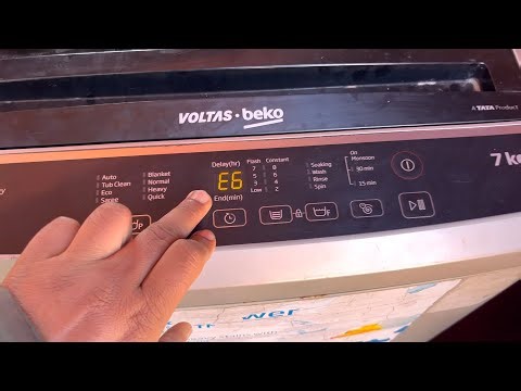 |voltas top load washing machine e6 error|voltas beko washing machine e6 error|