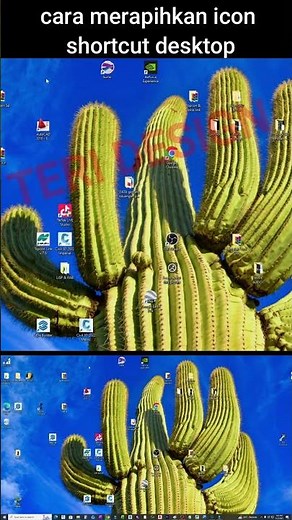 How to tidy up icons or shortcuts on the desktop screen