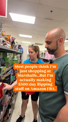 Most people think I’m just shopping at Marshalls… But I’m actually making $300/day flipping stuff on Amazon FBA 😎📦 This is exactly how I do it… 1️⃣ Head straight to the clearance racks. That’s where Marshalls hides the deeply discounted products with profit potential. 2️⃣ Use the SellerAmp app to scan the barcodes. It instantly shows you what an item sells for on Amazon and how much profit you’ll make after fees. 3️⃣ Only buy items with at least **$5 profit** after fees. No guessing SellerAmp 