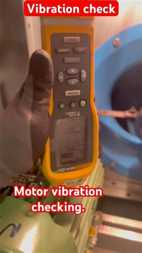 Motor vibration inspection in action
