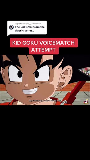Kid Goku Voice Matching Attempt