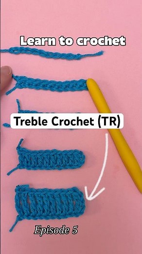 Treble Crochet Stitch (TR) | Beginner Crochet Tutorial #crochet et