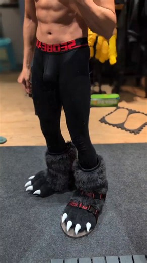 Made some fursuit slippers