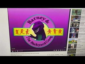 Barney’s campfire sing along theme song version