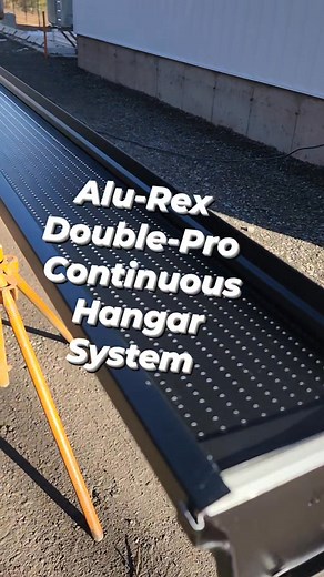 3.2K views | Alu-Rex Double-Pro Continuous Hangar System installed with this new 6 inch Seamless system. Lifetime guarantee no clogs Canadian made  | Gutter Man Inc | Facebook