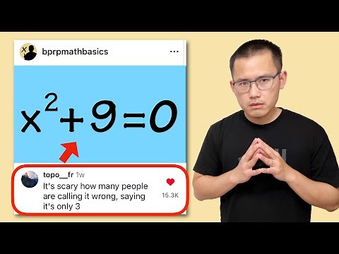 It's scary how many people are calling it wrong, saying it's only 3! Solving x^2+9=0