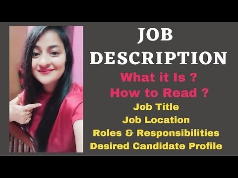 Job Description | What is a Job description | Job Title, Role & Responsibility #hr #readytogetupdate
