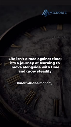 Microbiz MF Bank | Don’t chase time, run along and learn with it and you’re bound for success. #happynewweek #newweek #motivationalmonday #microbiz | Instagram