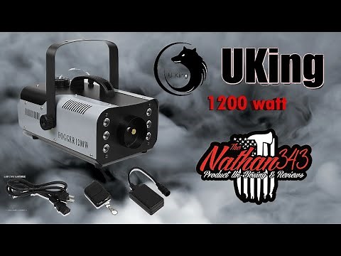 U King 1200W Fog Smoke Machine RGB LED