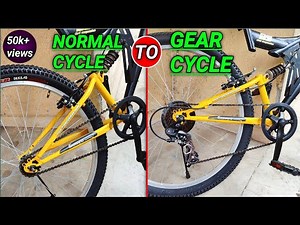 How To Install Gear In Normal Cycle | Installation 7 speed Gear on Normal cycle | Shimano