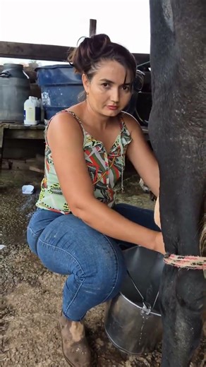 Satisfying Hand Milking Process 🐄 | Traditional Farm Life Routine #villagelife #agro #rurallife