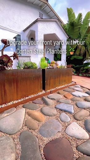Upgrade Your Front Yard with Corten Steel Planters