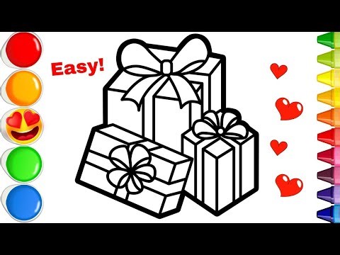 HowTo Draw A Cute Present Step By Step Easy Art Tutorial | Fun Drawing Lesson