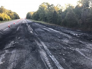 One lane of northbound I-81 open after tractor-trailer fire in Greene County