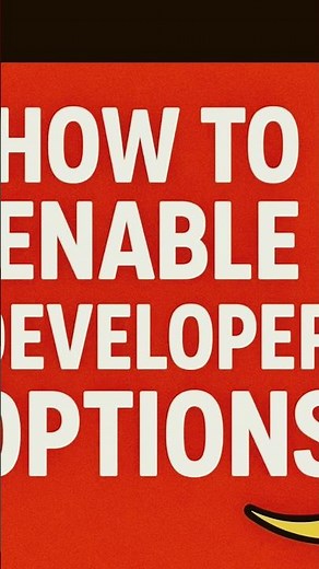 How to enable developer options easily #developeroption #enabledeveloper
