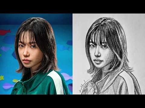 How To Draw Player 222 Jun-hee From Squid Game 3 | Step by Step Drawing Tutorial