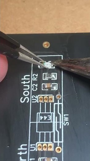 How to soldering 0805 SMD LED