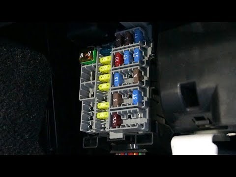 Volvo XC60 cabin fusebox location