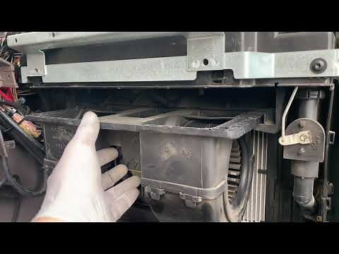 How to replace heater, A/C, blower motor on Volvo Vnl D13 Mack (semi truck) Link in description.