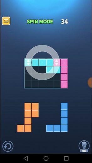 Block Puzzle King Spin Mode Level 34 Walkthrough Solution
