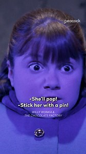 You're turning violet, Violet 🫐 #WillyWonka & The Chocolate Factory is streaming now on Peacock. | Peacock TV