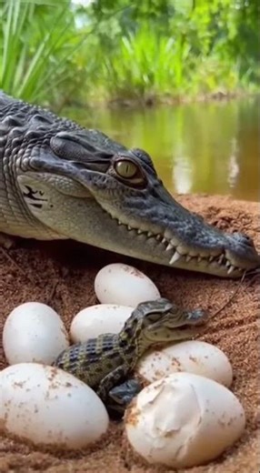 Crocodile Eggs Hatching