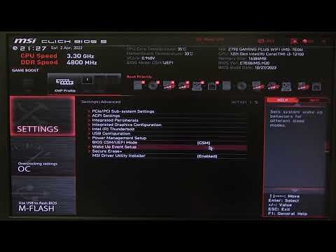 How To Enable CSM On MSI Gaming Series Motherboard