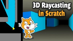 Crazy Simple Raycasting E1 - How to make awesome 3d games in Scratch