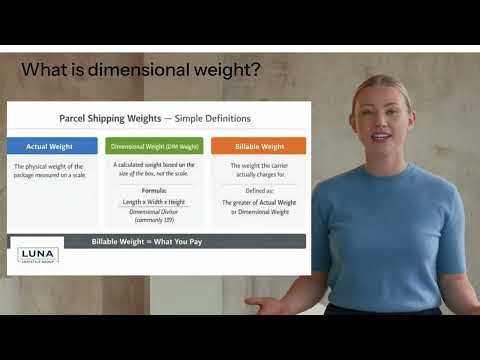 What is dimensional weight