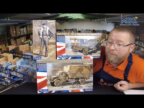 MBK unboxing #1264 - 1:35/1:16 Monty, British FV18001 Mk.1, Bedford OYD Truck 3t (Gecko Models)