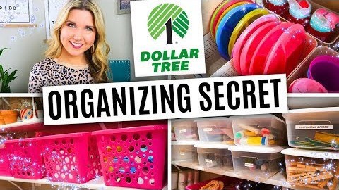 How to organize for just $1 - Dollar Tree organizing secrets