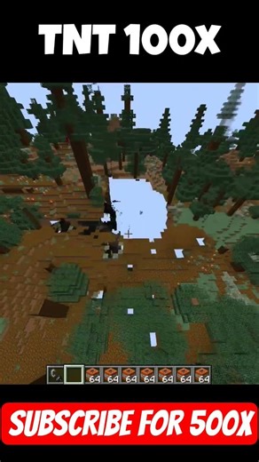 Tnt 100x Mega Blast 💣🫡 #shorts #viral #minecraft