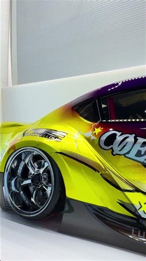 All made with paint. Customizing RC drift bodyshells with airbrushing techniques