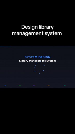 System design series: Design library management system. This video is an overview of the problem and what to consider when providing a solution. #systemdesign #softwareengineer #computerscience #BackendDevelopment #dsa