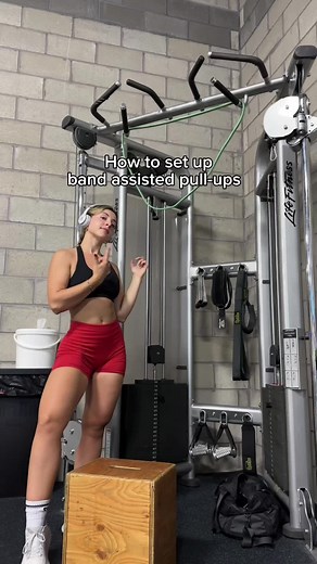 How to set up band assisted pullups #gymtips | Pull Ups