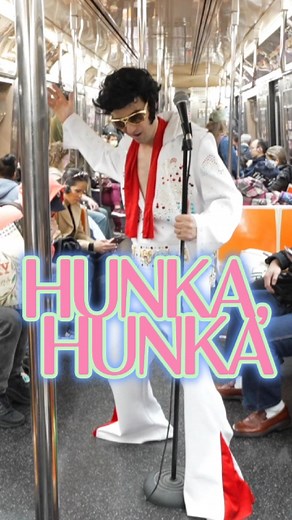 An Elvis Impersonator does stand up in the Subway in NYC! #elvis #comedian #subway | Marcus Monroe