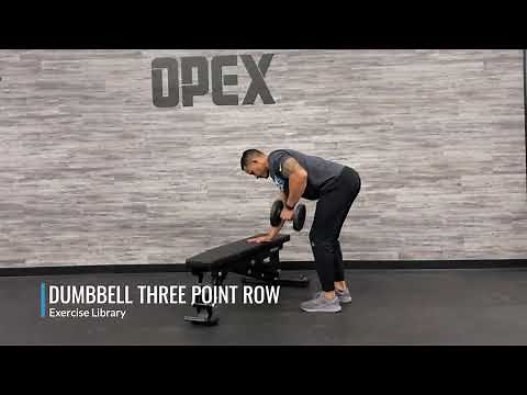 Dumbbell Three Point Row