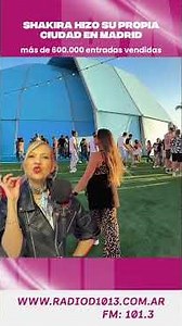 Shakira rompió récords e hizo su propia ciudad dentro de Madrid
