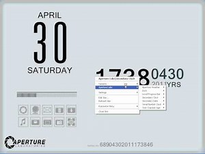 Aperture Science desktop background for windows using rainmeter