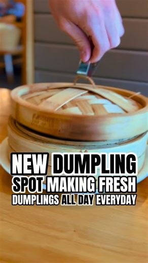 🥟SPECTACULAR (understatement) HOMEMADE dumpling spot is NOW OPEN!🤤 @zendumpling.usa OMG I haven’t eaten so much in one sitting in a WHILE! 🤣 I could not stop. The soup dumplings were my personal favorite. Def go with the sampler so you can try all 6 flavors. But all variations were fantastic. Only reason I had any leftover was so my fam could try one kind each🫠 The spicy cucumber app was also at the top of my list.🔥🔥🔥 There is a nice big window area where you can watch them rolling and fi