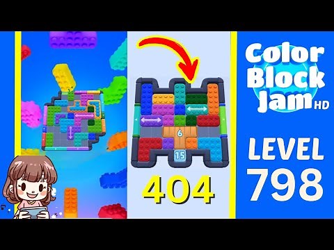 Color Block Jam Level 404 (798) Solution Walkthrough