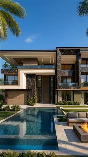 Luxury Modern Villa Tour | Elegant Living Room, Dining Area & Infinity Pool Design Ideas 2026 #home